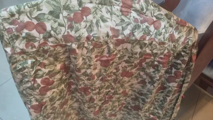 Blusa de sedinha social floral 40