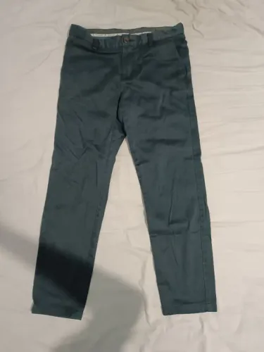 Calça slim fit Dudalina azul 