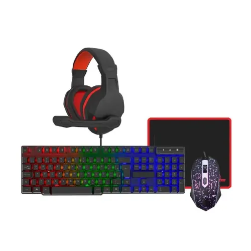 Kit Gamer Kross Elegance 4 em 1, Teclado, Mousepad, Headset e Mouse, NOVO COM NOTA FISCAL