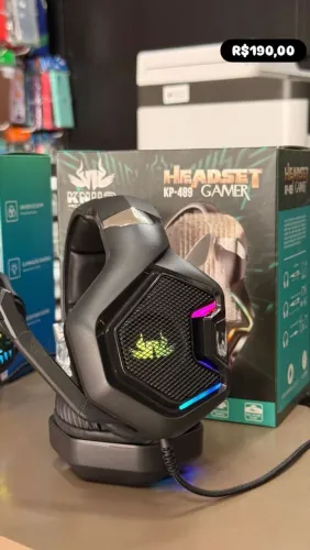 Headset Gamer RGB alta qualidade