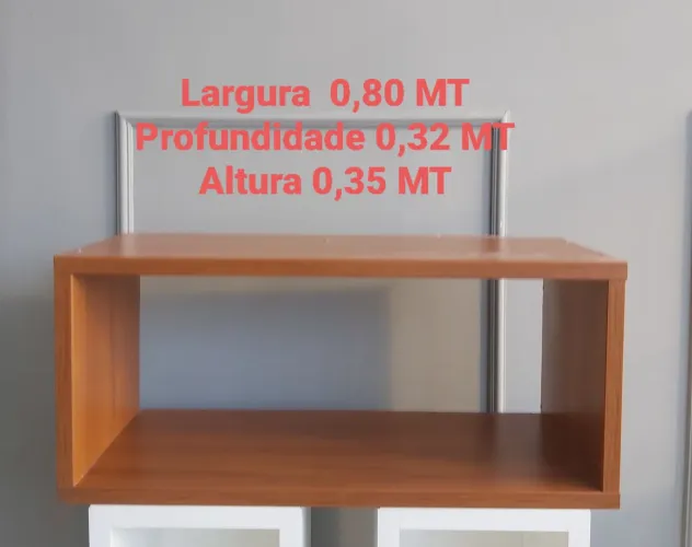 Nicho Armário de Parede 0,80 MT Largura cor Carvalho