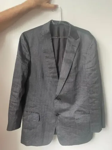 Blazer Zegna 85% linho 15% seda