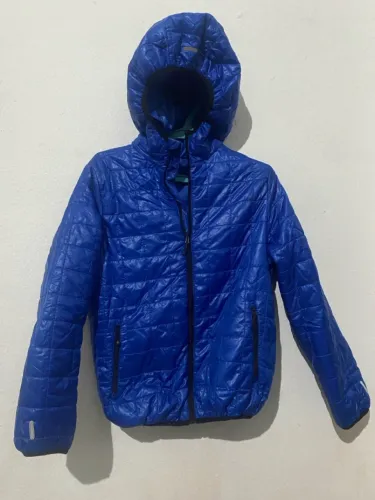 Jaqueta Infantil Azul com Capuz