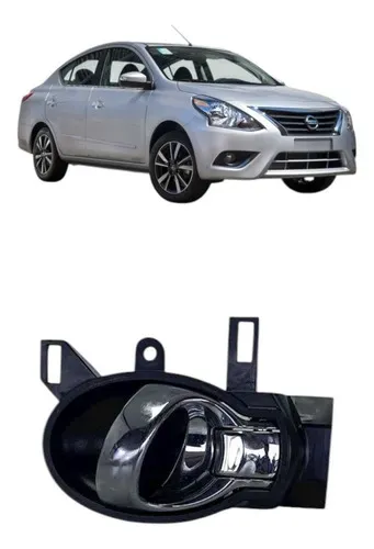Maçaneta Interna Traseira Esquerda Nissan Versa 2014 2019 Prateado