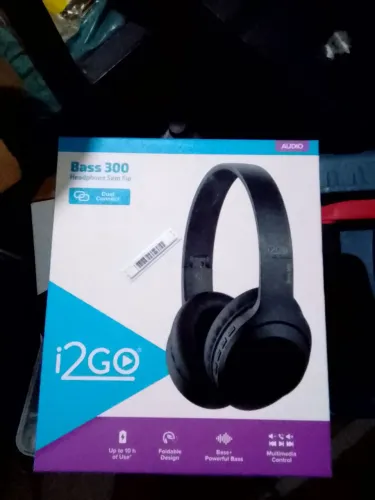 Fone de Ouvido i2GO Bass 300 Sem Fio - Novo