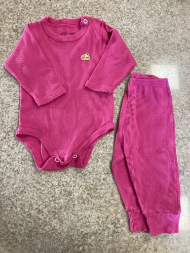 Conjunto Body e Calça Rosa Bebê