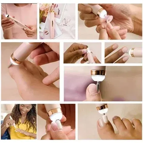Lixadeira Polimento Profissional De Unhas 5 em 1 Manicure Cutícula Portátil Recarregável