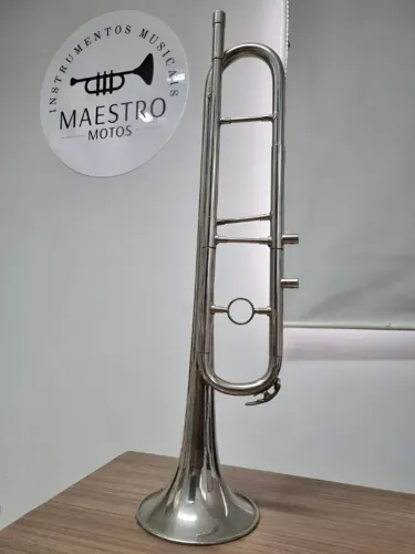 Corneta Bm Sib Militar Exército Fanfarra Decoração - Envio p/ todo Brasil