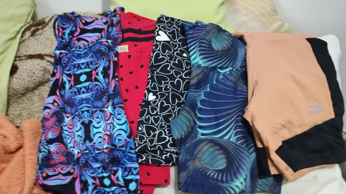 Roupas para academia, musculação, caminhada em poliamida 