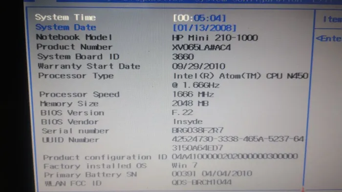 Vendo Netbook Mini HP 210-1000
