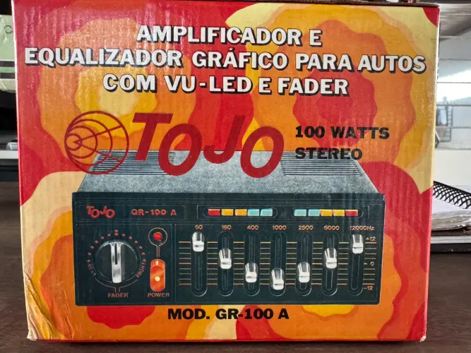 Equalizador e amplificador tojo gr-100 a novo zero na embalagem original 