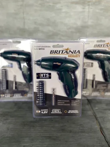 Parafusadeira Britânia 4,8V com sistema reverso