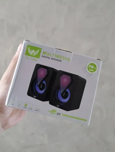 Caixa de Som PC / Notebook 6W RMS - USB 2.0 - RGB - ALTOMEX - Nova