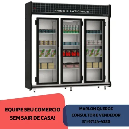 Refrigerador Expositor 3 Portas Polo Frio 220v