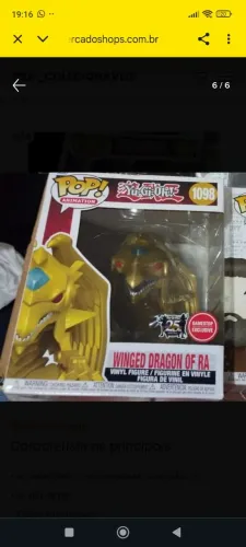 Funko Pop! Animation Yu-Gi-Oh! Winged Dragon of Ra 1098