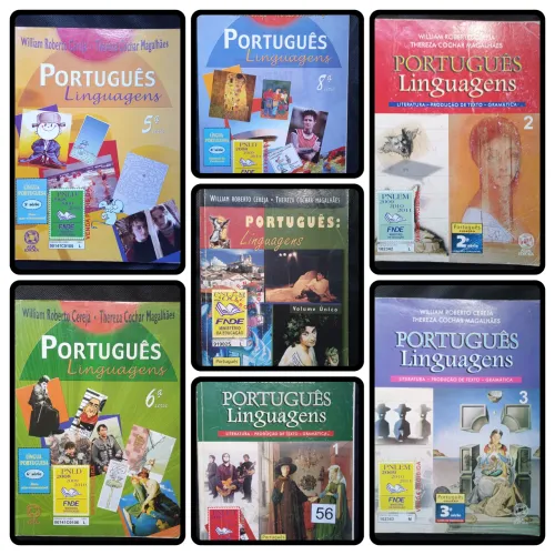 Livros de Português Linguagens - William Cereja e Thereza Magalhães (7 Livros)