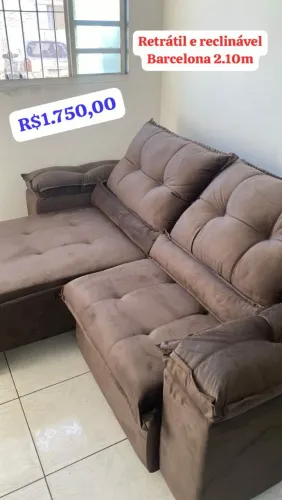 Retrátil e reclinável Barcelona 2.10m<br>R$1.750,00<br>