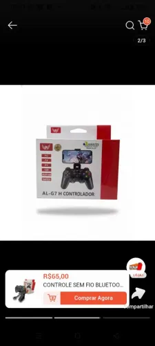 Controle bluetooth para celular
