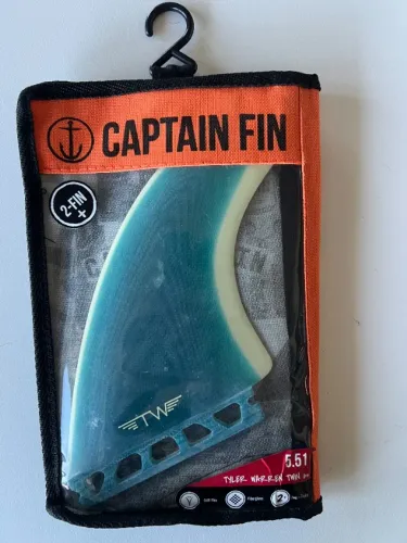 Quilhas Futures Captain Fin Tyler Warren Twin + 1 (Biquilhas + estabilizador)
