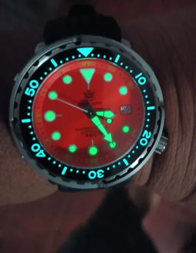 Vendo relógio stidiver 300 metros vidro safira bezel de cerâmica