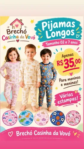 Pijamas Longos Infantil