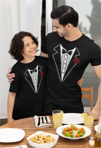 Camiseta Smolking Terno E Gravata
