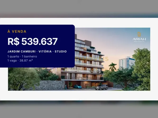Invista com Segurança: Studio em Jardim Camburi com Potencial de Valorização!
