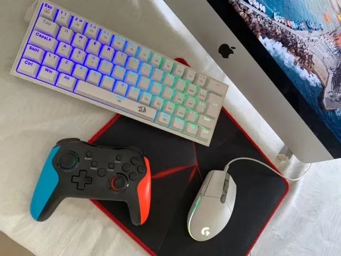 KIT GAMER - TECLADO+ MOUSE + MOUSEPAD+ CONTROLE DE BRINDE!