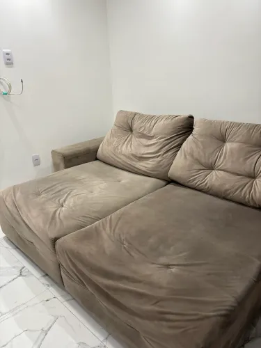 SOFÁ retrátil e reclinável em suede
