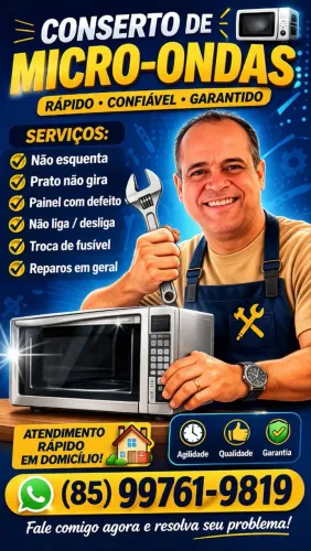 Conserto de micro-ondas.