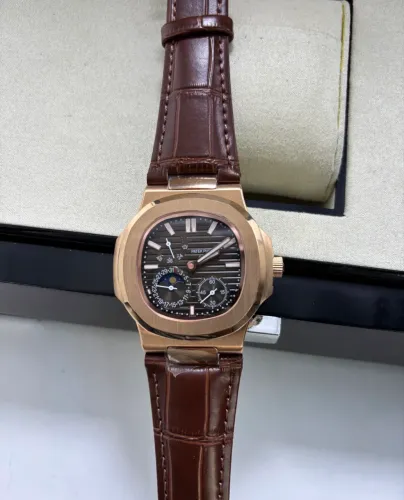RELOGIO PATEK NAUTILUS MOONPHASE ROSE GOLD - AUTOMÁTICO