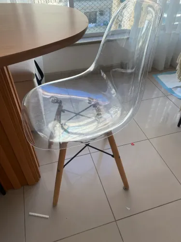 Cadeiras eames acrílico luxo transparente