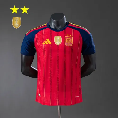 Camisa Espanha 2026 Campeã do Mundo 2 Estrelas - Modelo Jogador