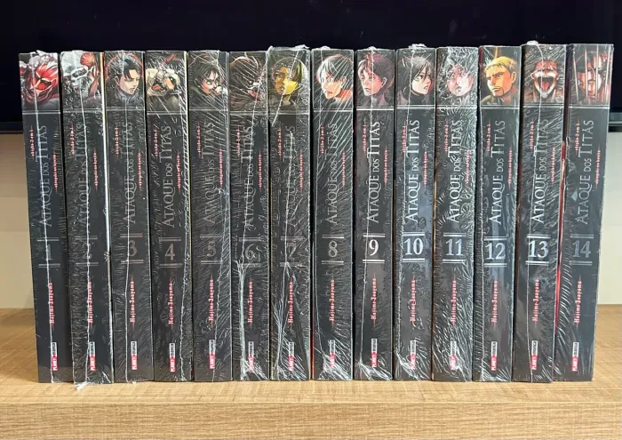 Coleção Ataque dos Titãs 2 em 1 - Vol. 1 ao 14 Lacrados I Panini