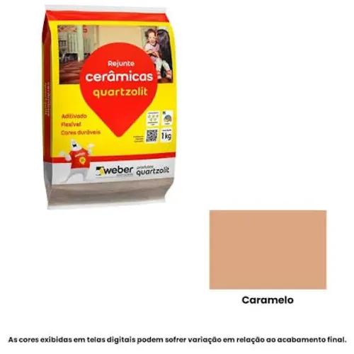 Rejunte Caramelo Weber Color 1kg Quartzolit