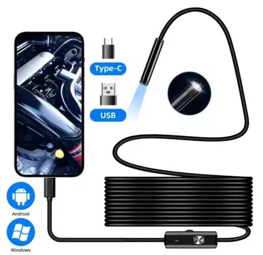 Endoscópio Tipo C Micro USB para smartphone 
