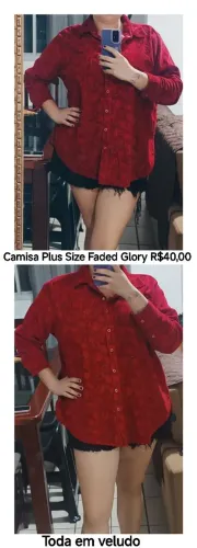 Camisa plus size Extra grande