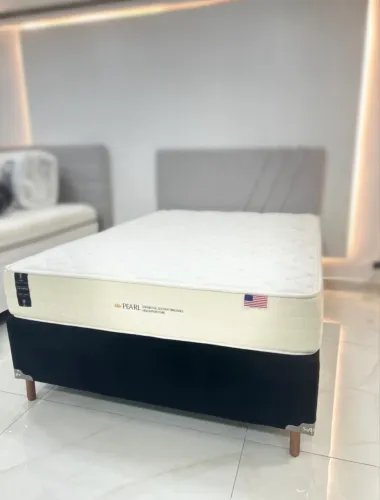 CAMA BOX MOLAS ENSACADAS PEARL QUEEN KING KOIL