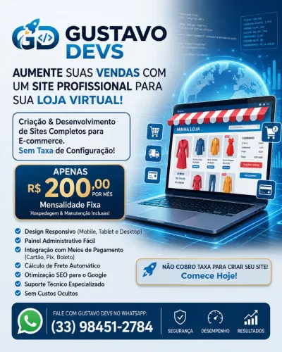 DESENVOLVO SITES PARA SEU NEGÓCIO, EM GERAL