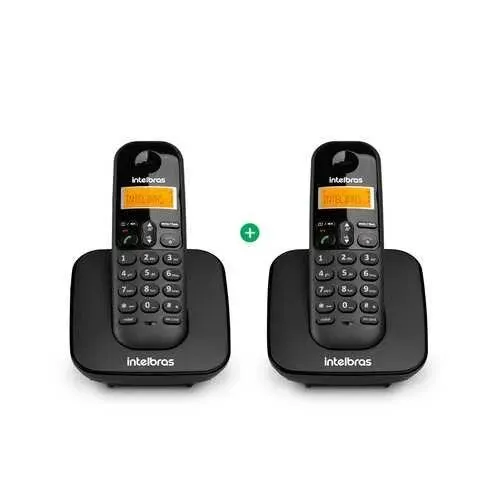 2 telefones intelbras (1 principal e 1 ramal)
