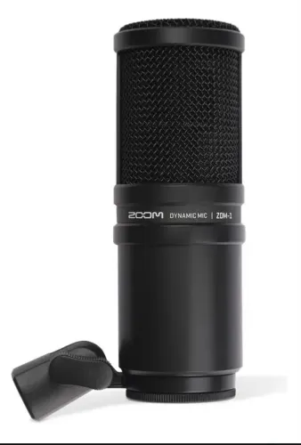 Kit Podcast Microfone Zoom Zdm-1pmp C/ Fone, Cabo E Suporte Preto