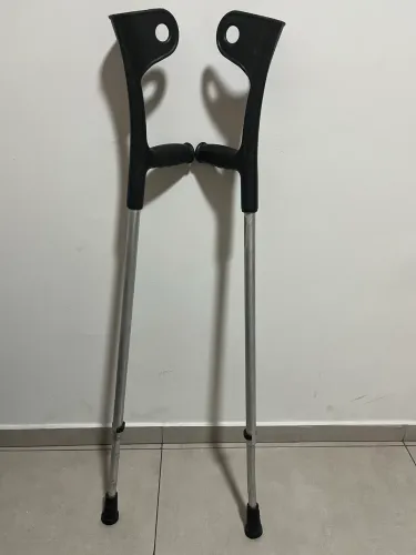 Par Muletas Canadenses de alumínio altura regulável