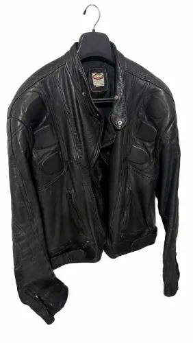 Vendo jaqueta de couro para motociclista 