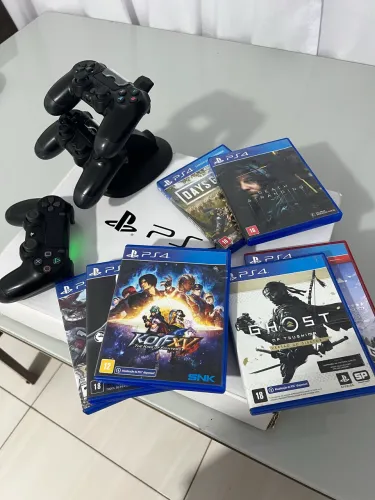 Ps4 slim + jogos