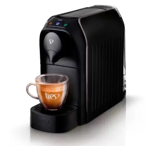 Cafeteira 3 corações 127V Preta