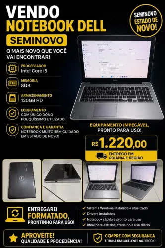 NoteBook DELL Processador I5
