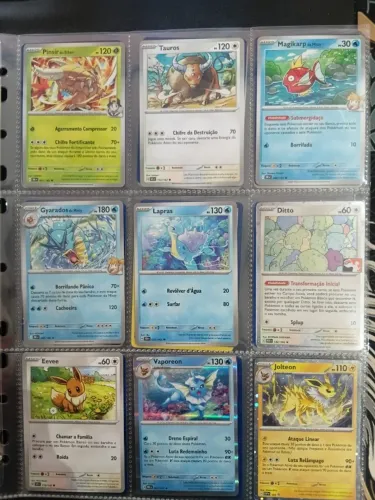Coleção Pronta 151 Pokemons Iniciais TCG, todas cartas Originais