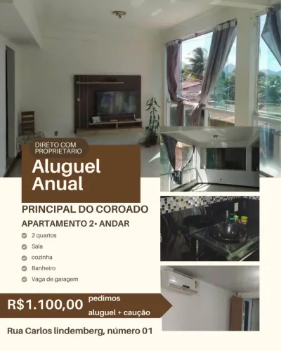Alugo apartamento em Guarapari a 5 minutos do centro na principal do bairro coroado
