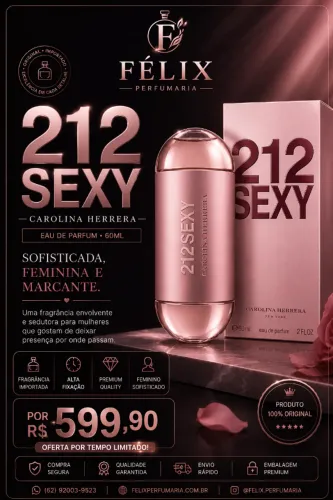 Perfume Carolina Herrera 212 Sexy EDP 60ml Original