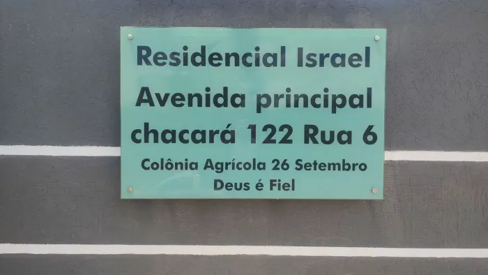 Colônia Agrícola 26 de Setembro lote Rua 06 400 MTS condomínio